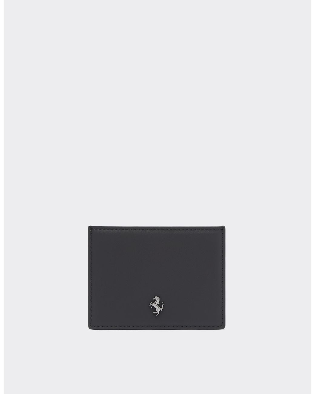 Ferrari White Second Life Leather Card Holder