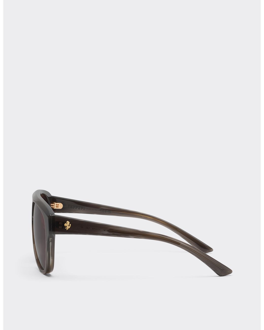 Ferrari Pink Striped Acetate Sunglasses With Polarised Lenses for men