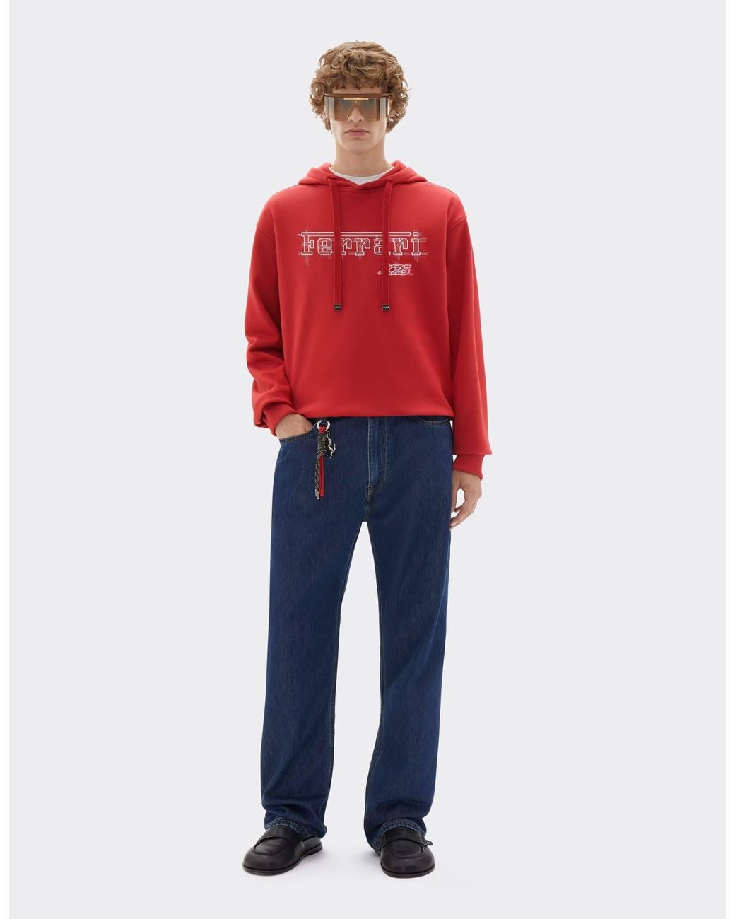 Ferrari Red Cotton Sweatshirt For The 2026 Monaco Grand Prix for men