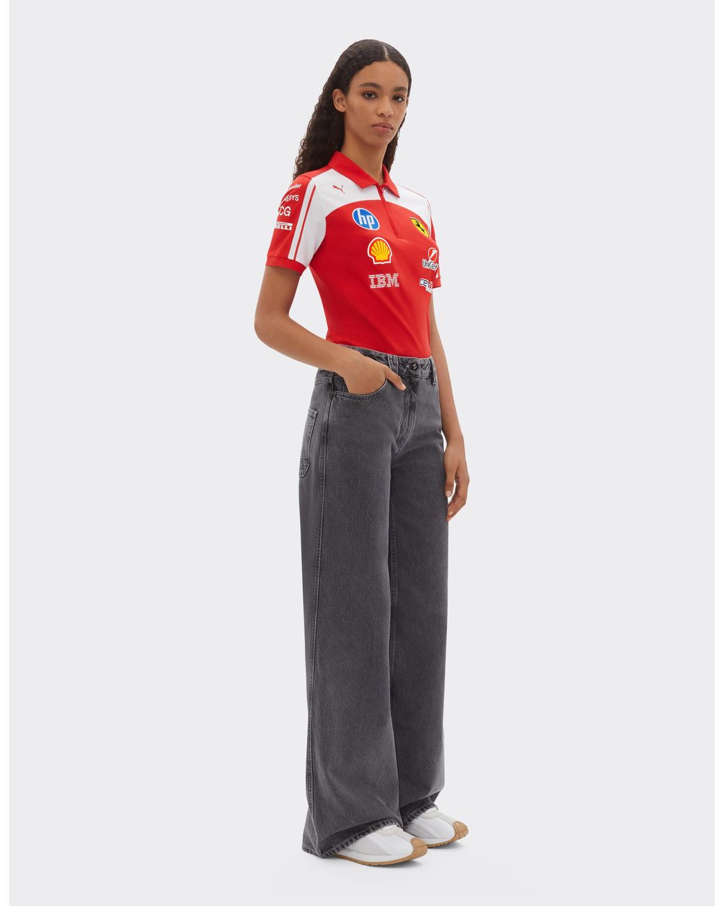 Ferrari Red 2026 Puma For Scuderia Hp Replica Polo Shirt