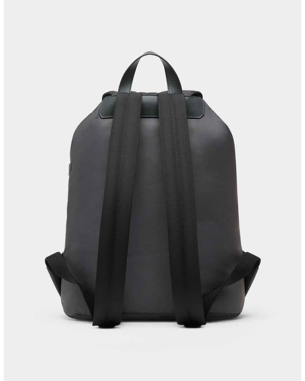 Ferrari Black Q-Cycle Nylon Rucksack With Leather Details for men