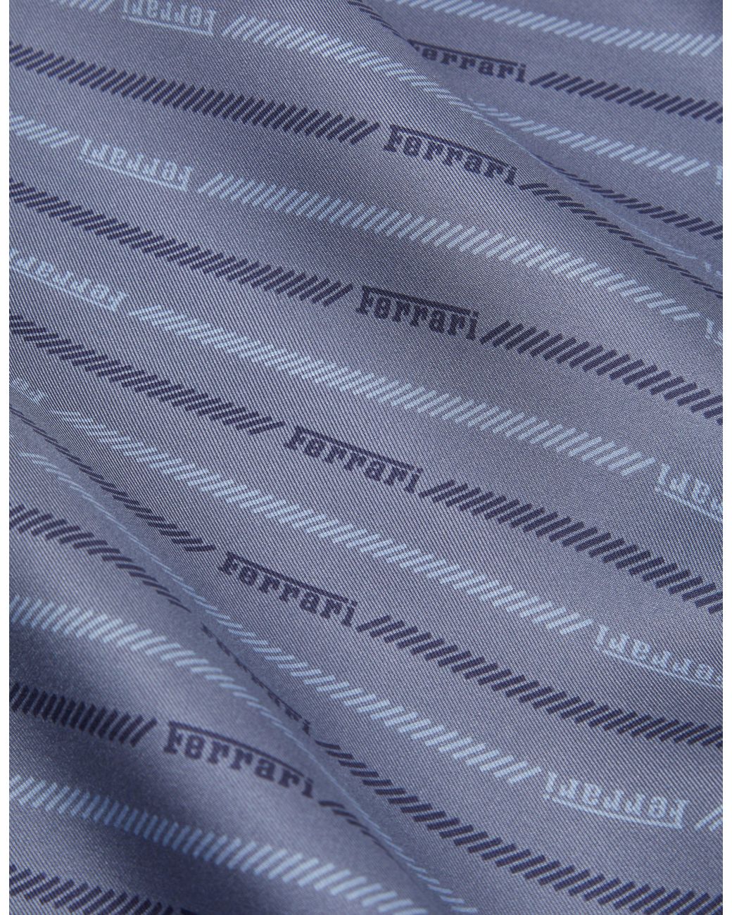 Ferrari Blue Monogram Silk Bandana