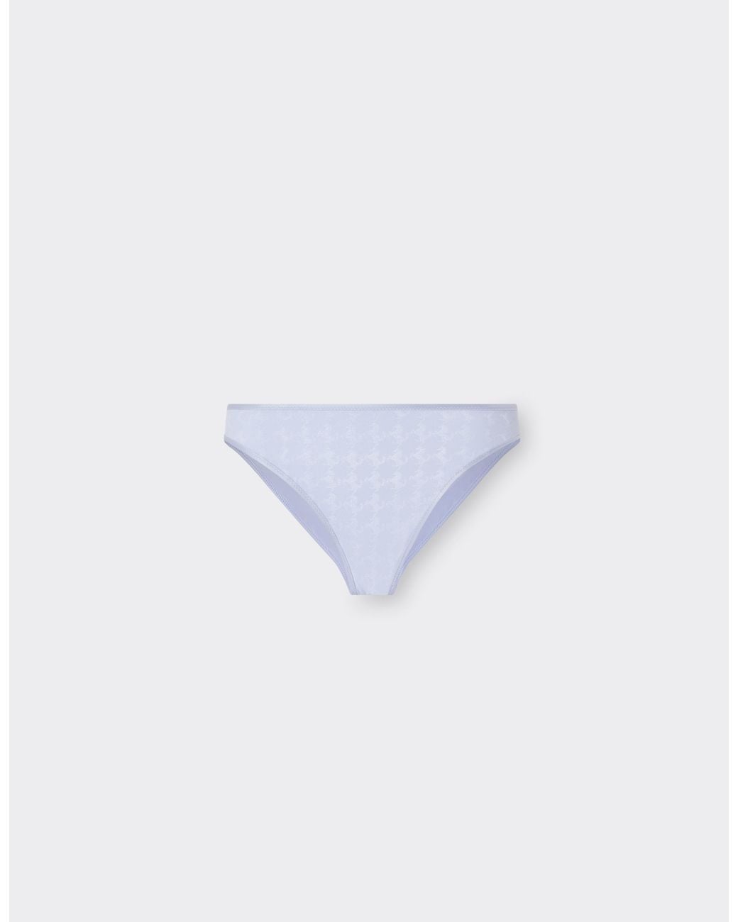 Ferrari Blue Bikini Bottoms With Prancing Horse Motif