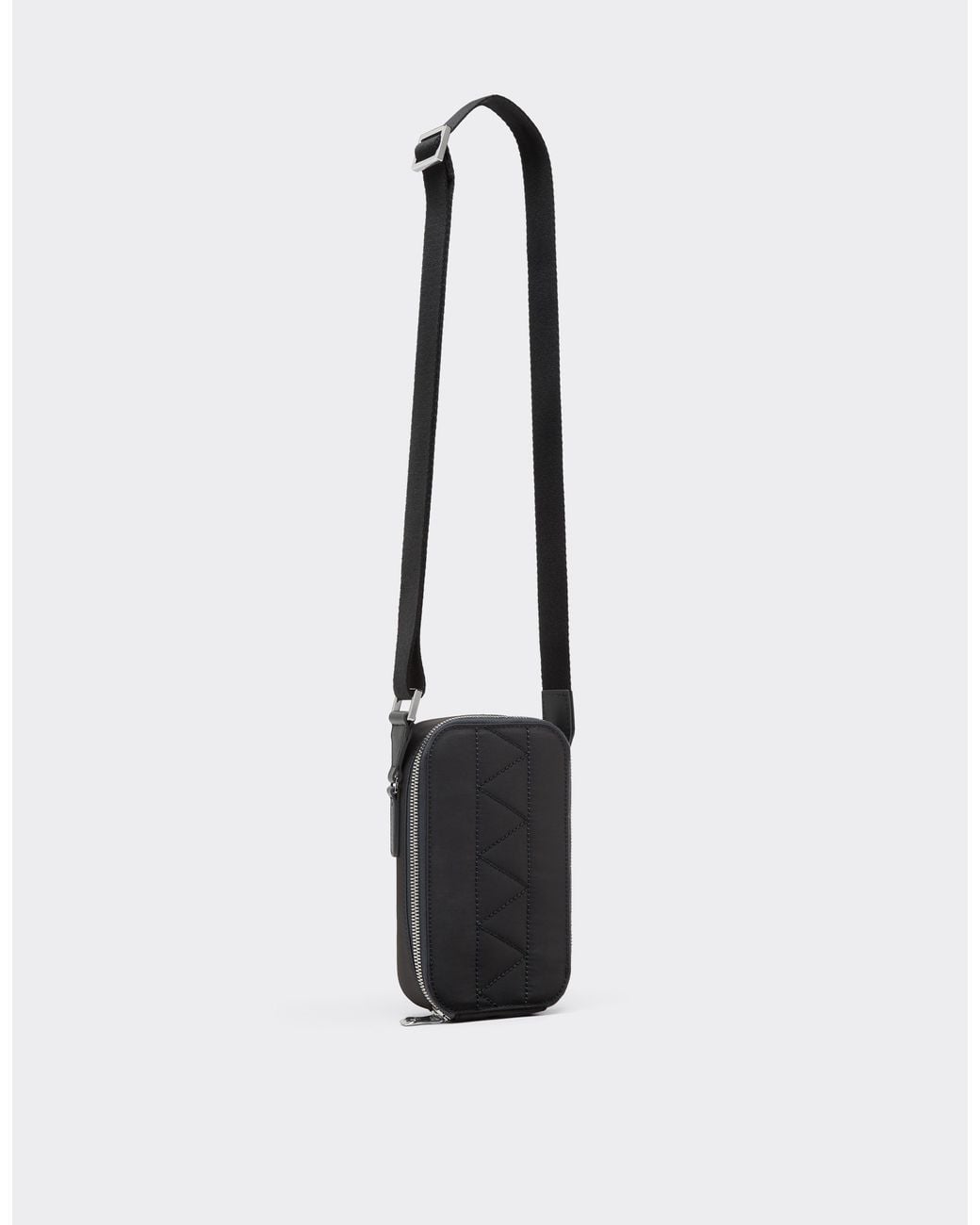 Ferrari White Q-Cycle Nylon Crossbody Bag for men