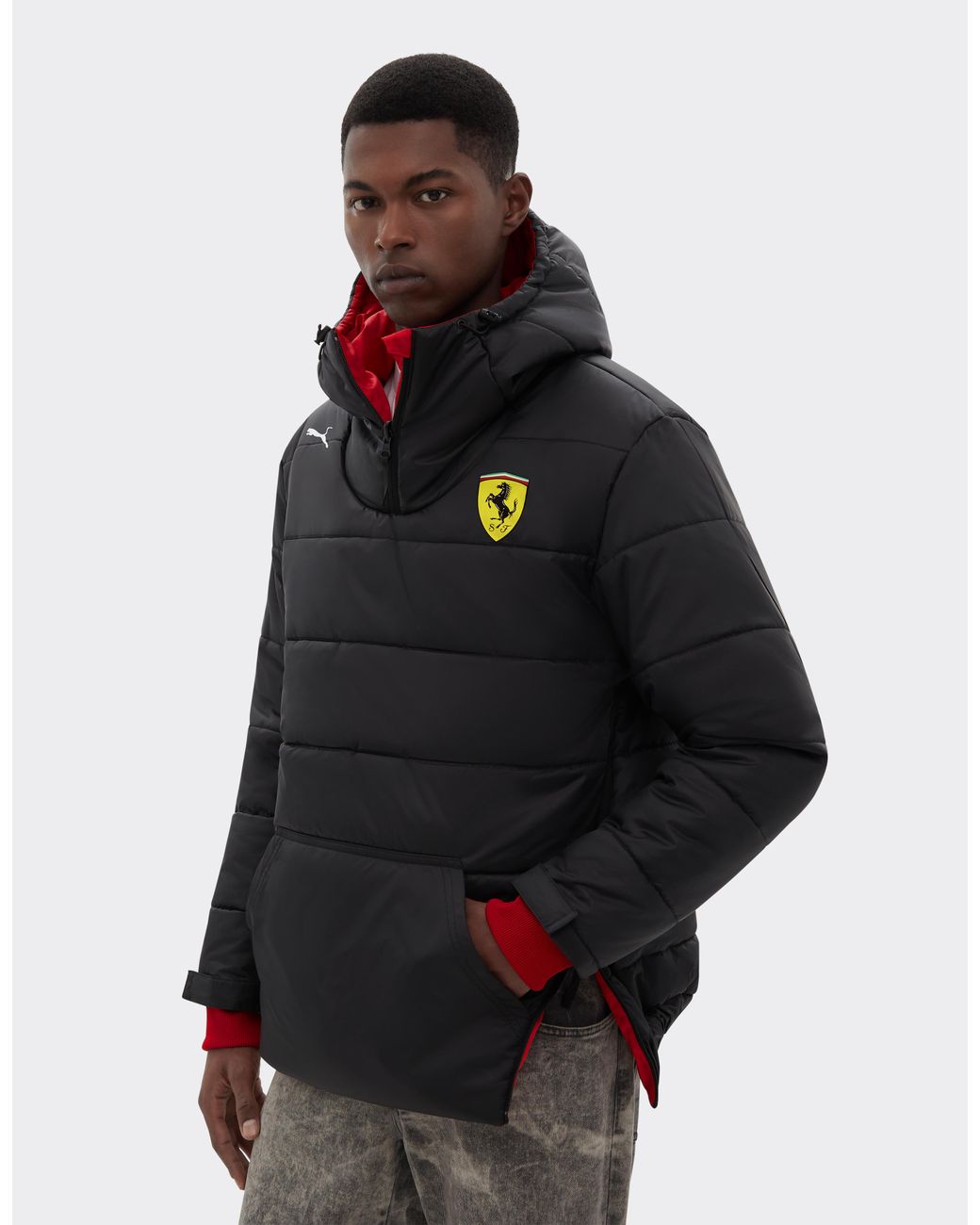 Ferrari Puma For Scuderia Hp 2025 Team Reversible Jacket in Red