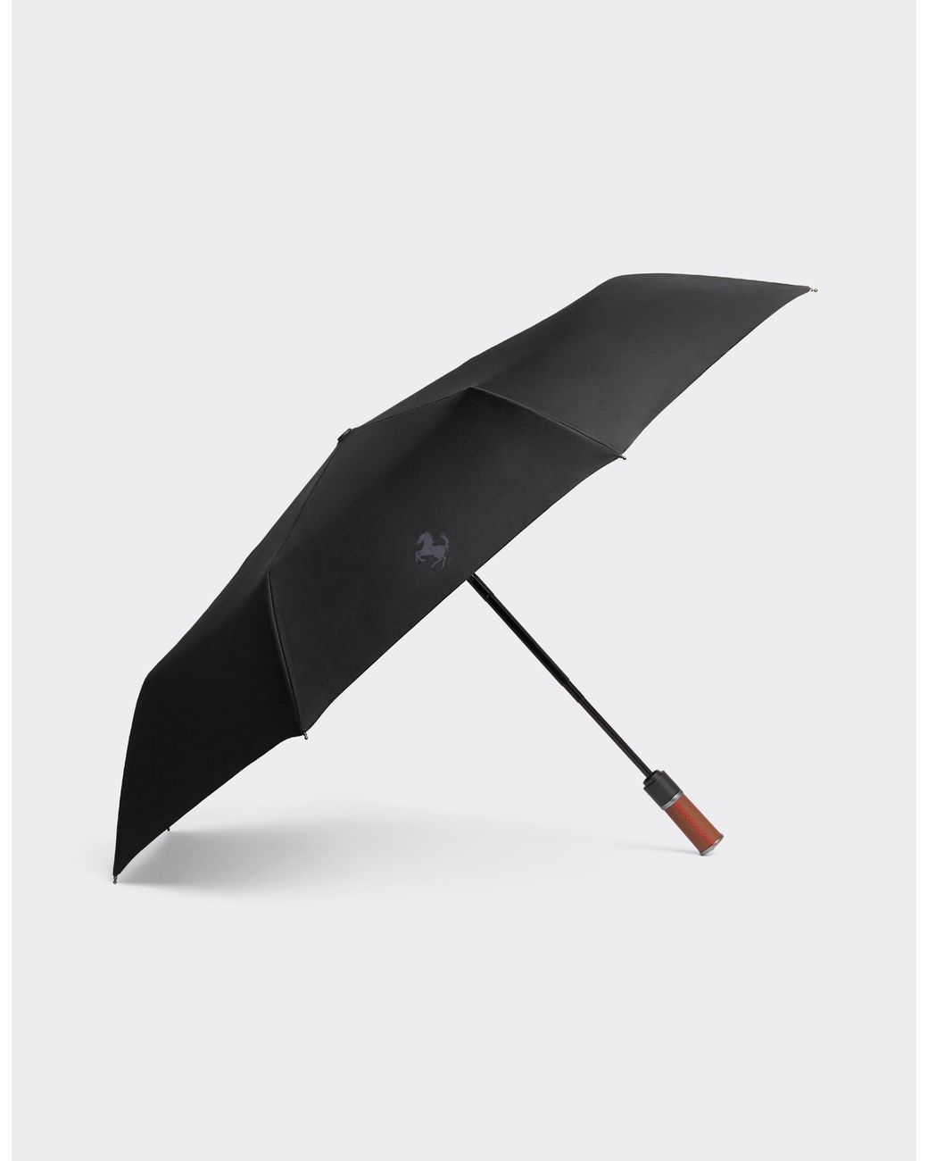 Ferrari White Automatic Umbrella With Cavallino Pixel Motif