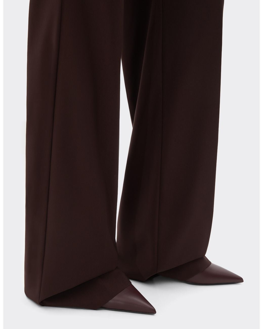 Ferrari Brown Q-Cycle Tropical Wool Trousers