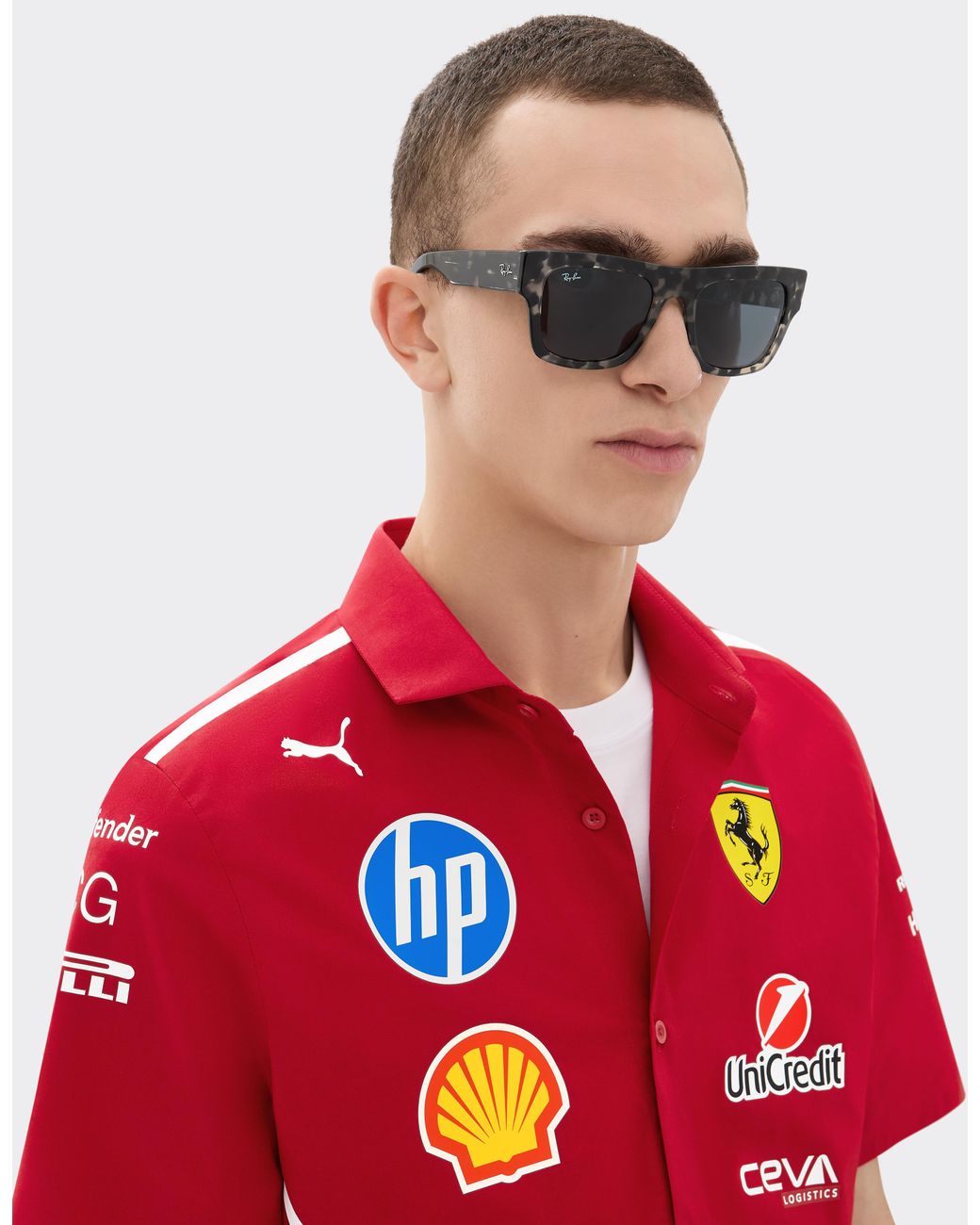 Ferrari Gray Ray-Ban For Scuderia Rb2217M
