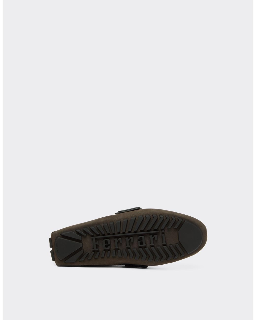 Ferrari Black Nubuck Driver Loafers for men