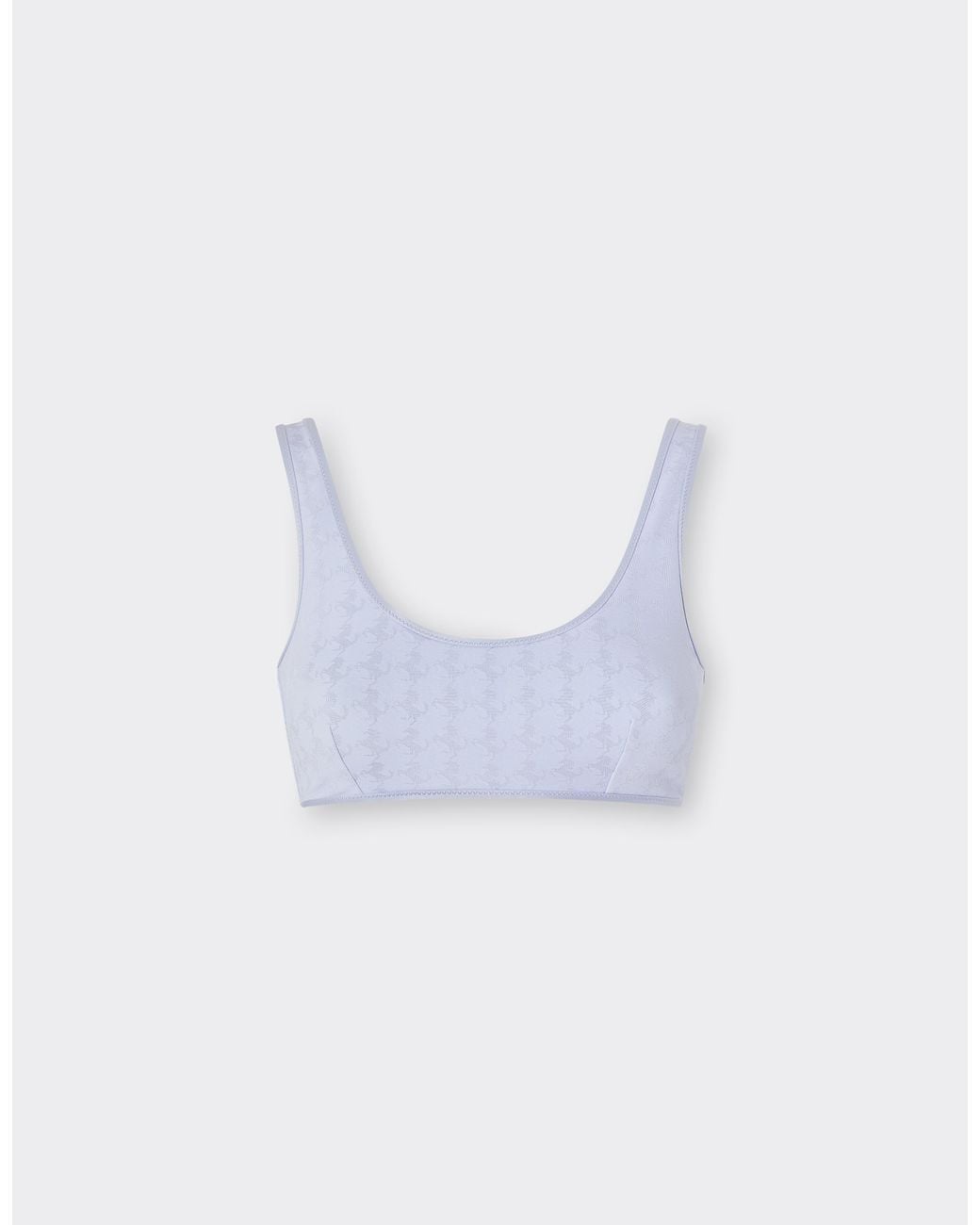 Ferrari Blue Bikini Top With Prancing Horse Motif