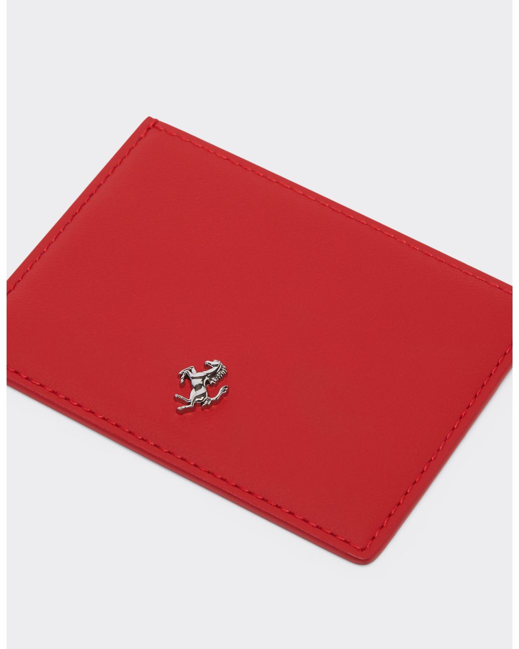 Ferrari Red Second Life Leather Card Holder