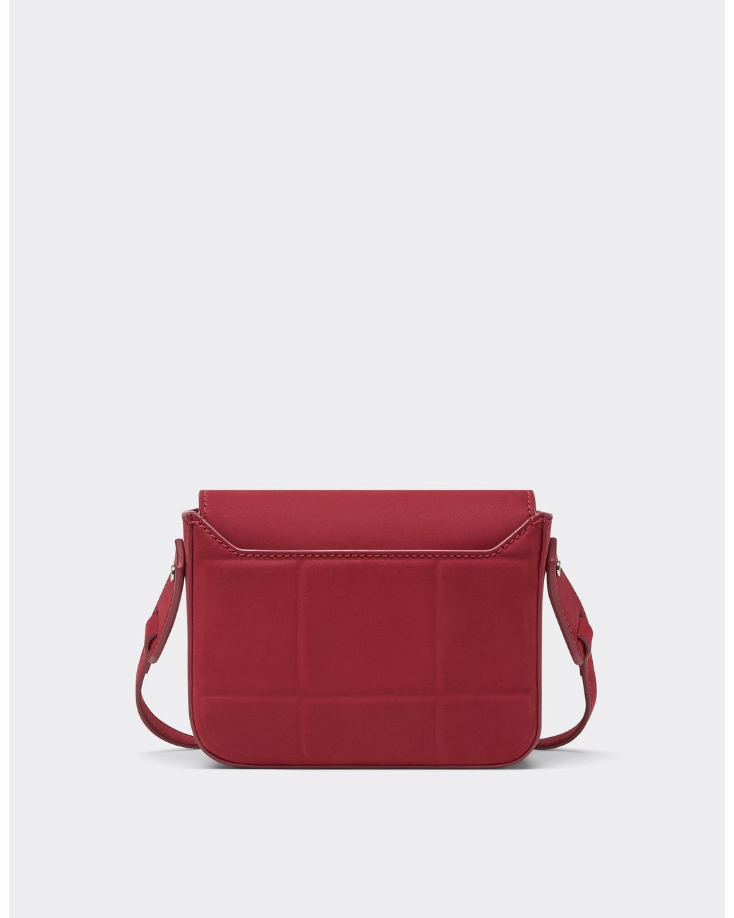 Ferrari Red Mini Nubuck Messenger Bag for men