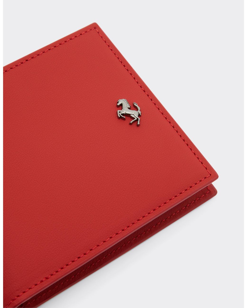 Ferrari Red Second Life Leather Horizontal Wallet