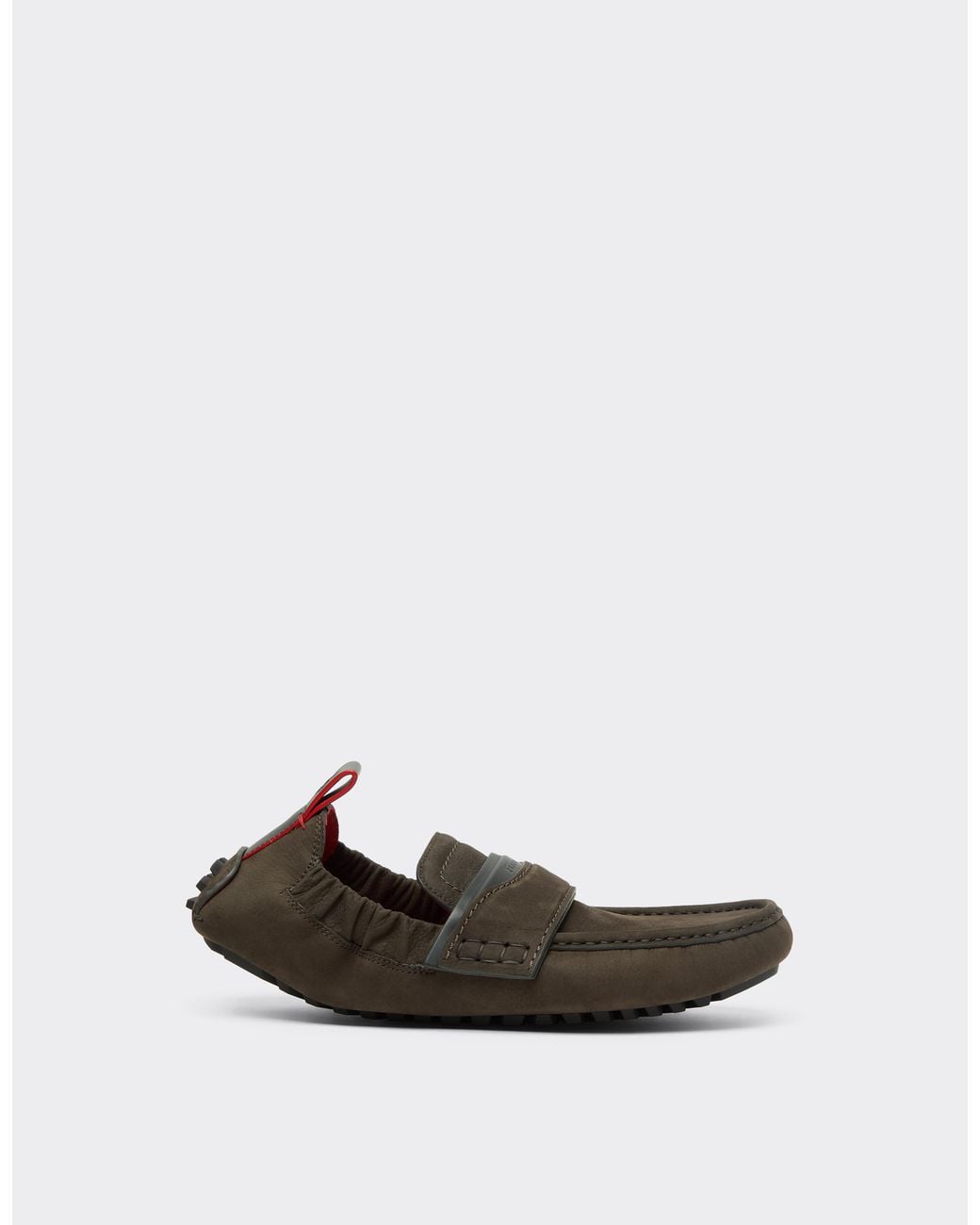 Ferrari Black Nubuck Driver Loafers for men