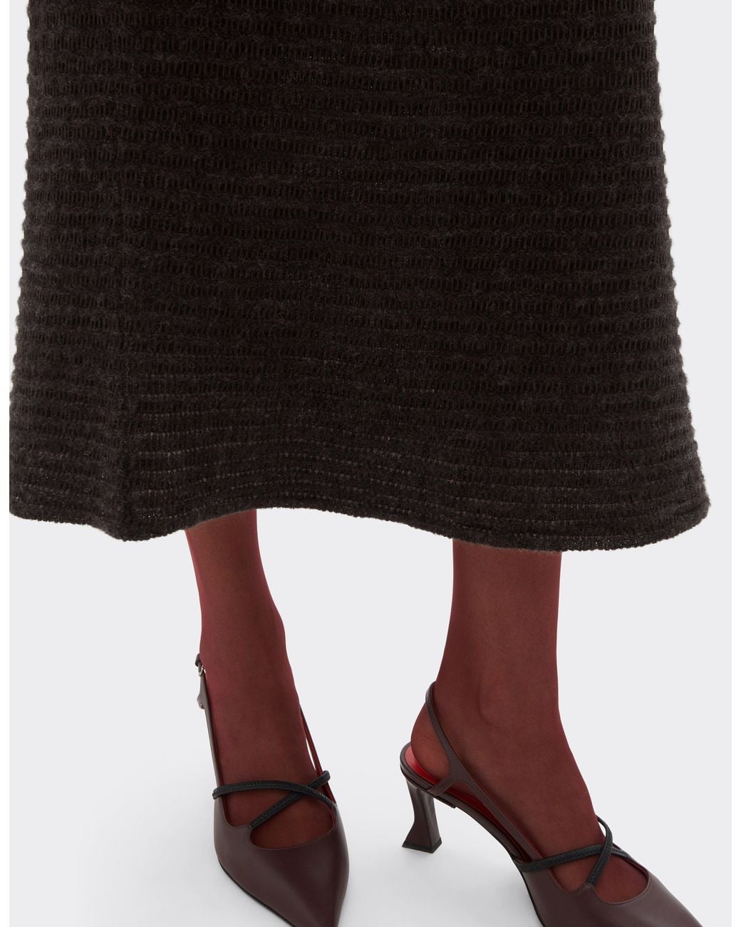 Ferrari Black Midi Skirt