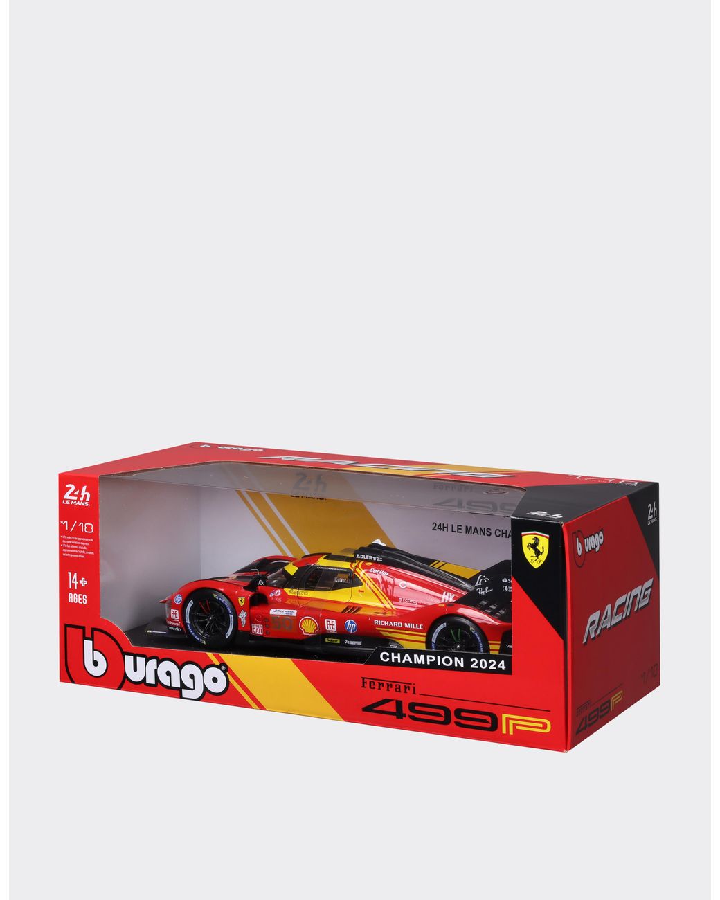 Ferrari Red 1:18 Scale Model Of The 499P Lmh #50