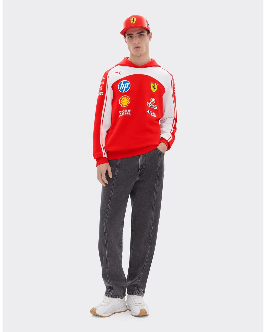Ferrari Red Replica 2026 Puma Hoodie For Scuderia Hp