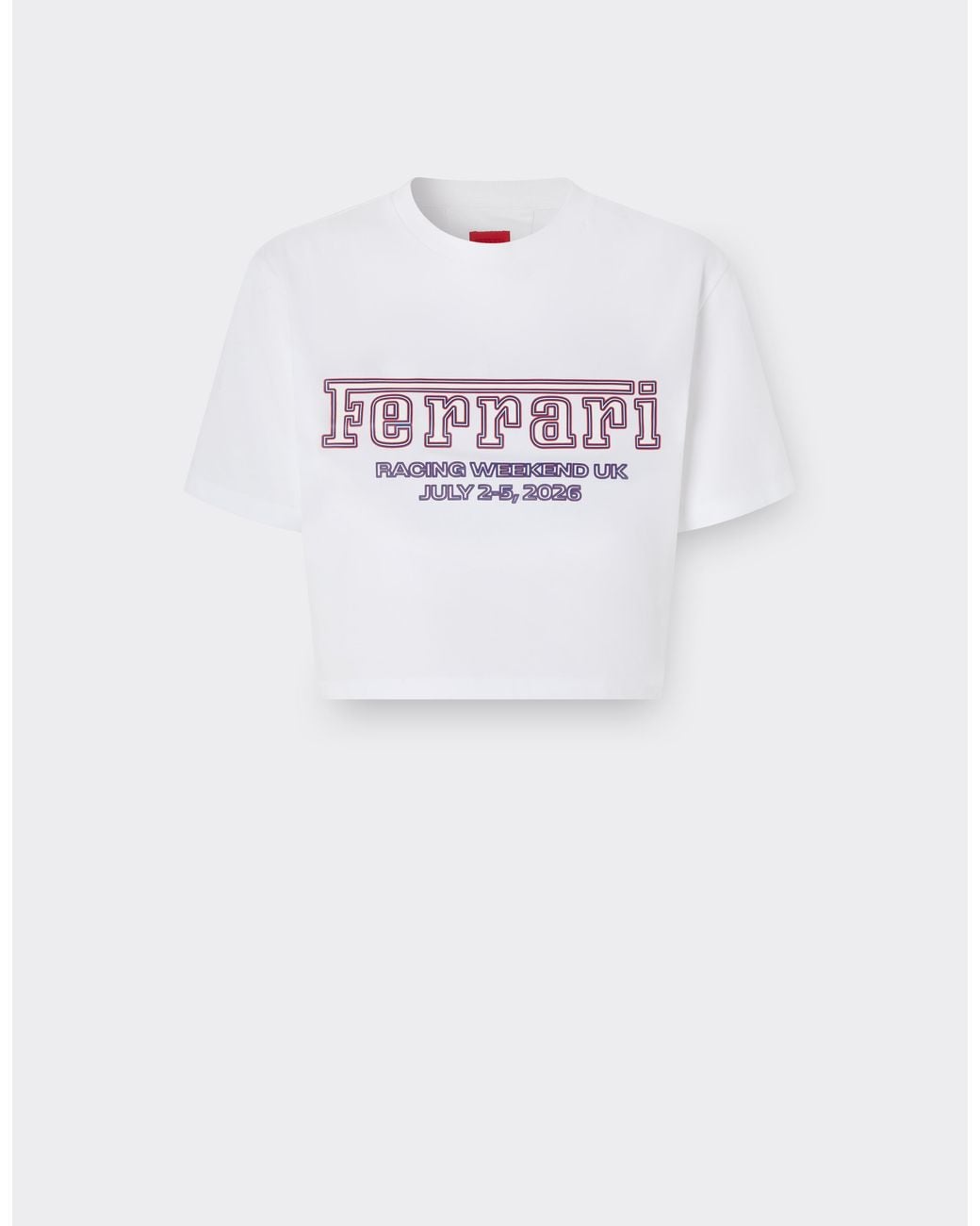 Ferrari White T-Shirt For The 2026 Silverstone Grand Prix