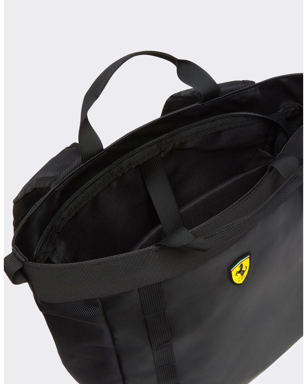 Ferrari Black Rucksack Mit -Wappen