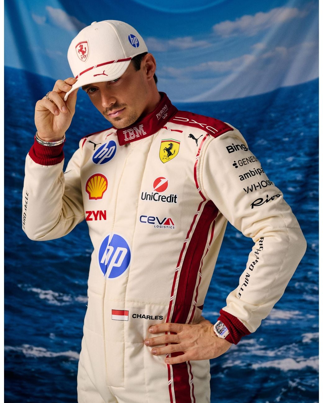 Ferrari Pink Leclerc Replica Baseball Cap For The 2026 Monaco Grand Prix