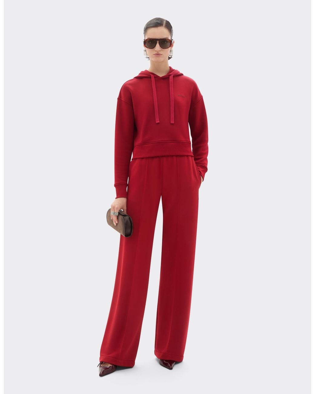 Ferrari Red Technical Jersey Hoodie