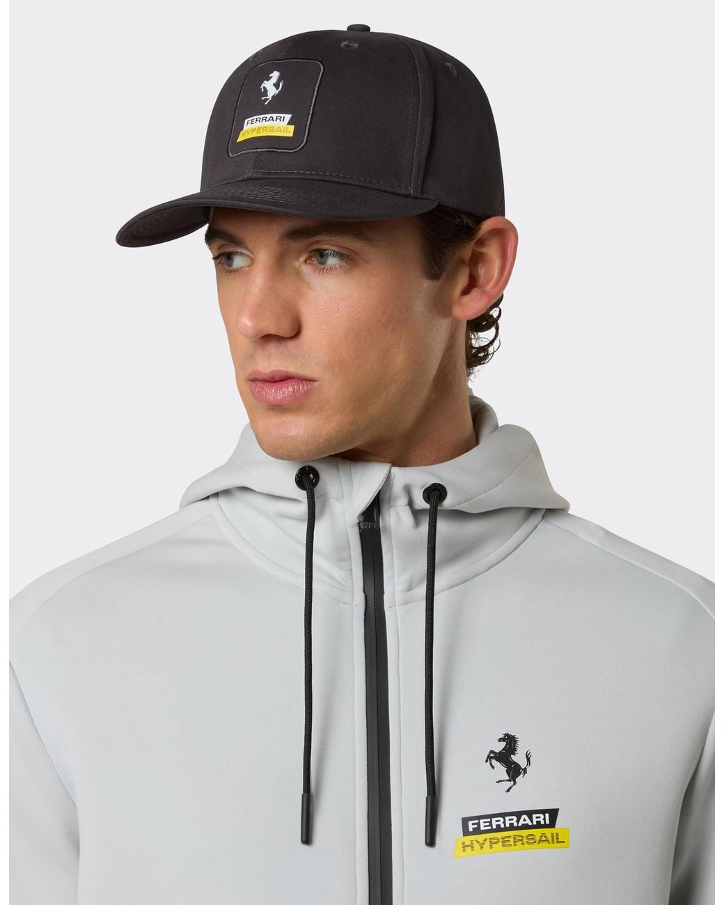 Ferrari White Hypersail Baseball Cap for men