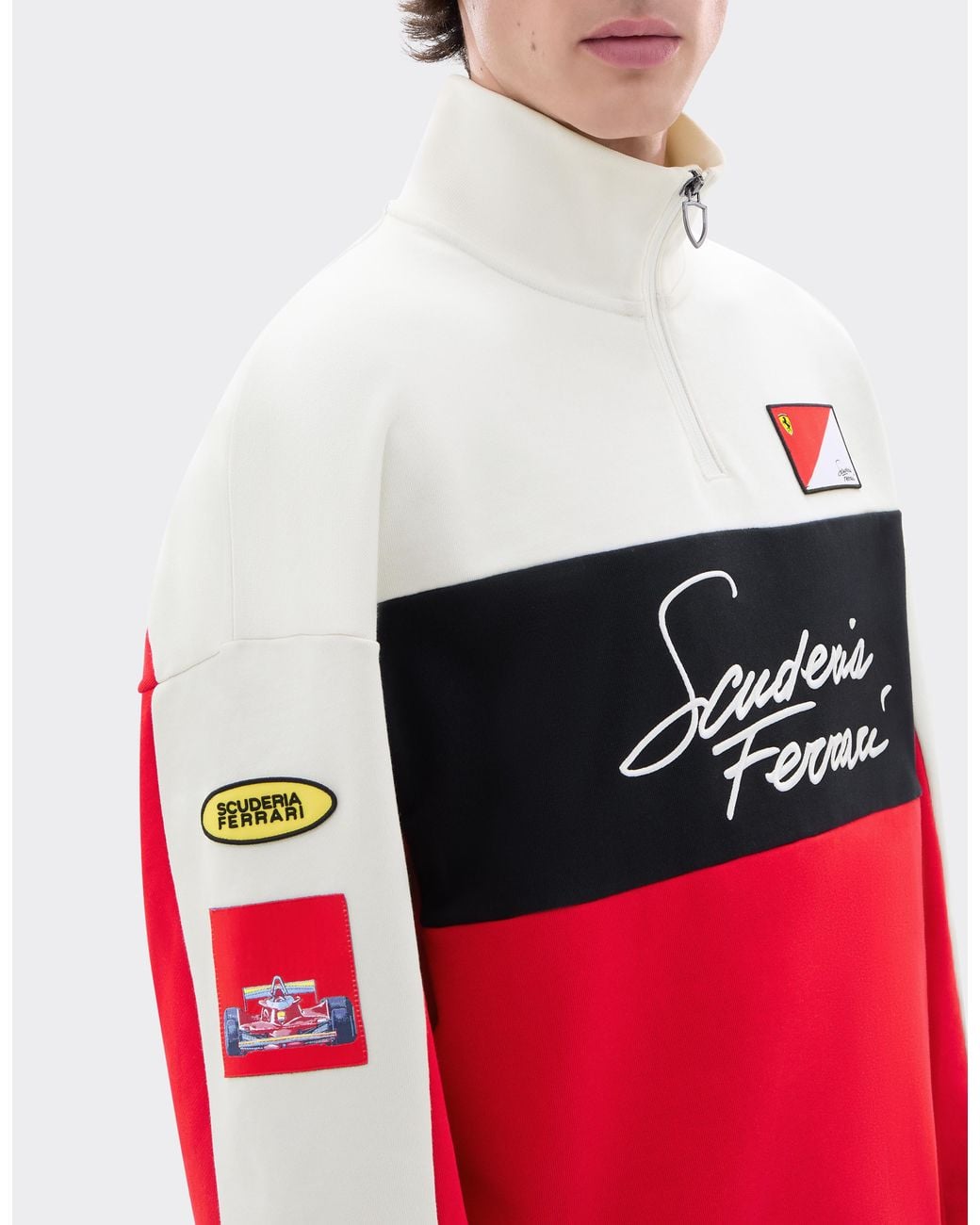 Ferrari Red Scuderia Cotton Sweatshirt for men