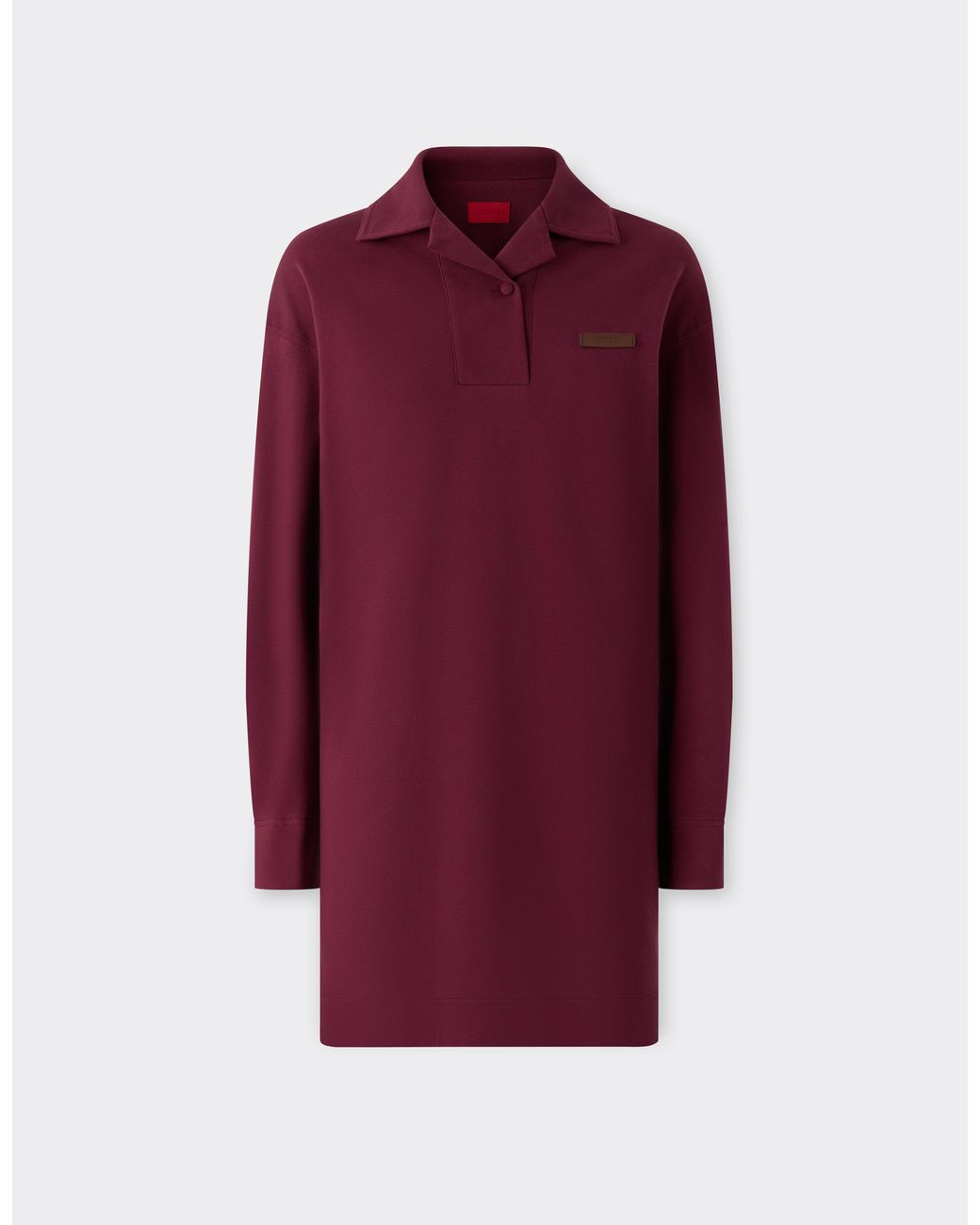 Ferrari Purple Cotton Piqué Polo Dress
