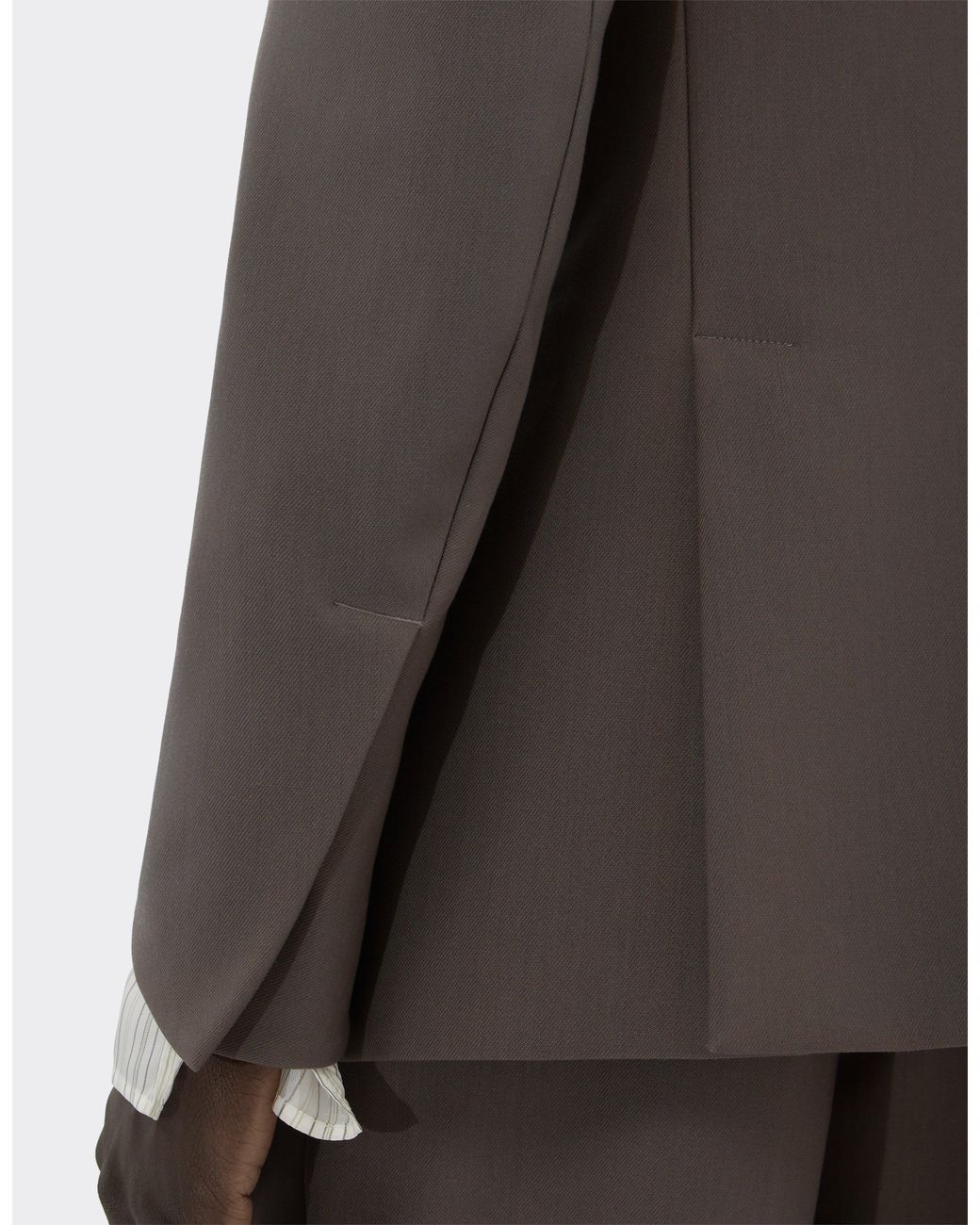 Ferrari Gray Single-Breasted Crepe Blazer for men