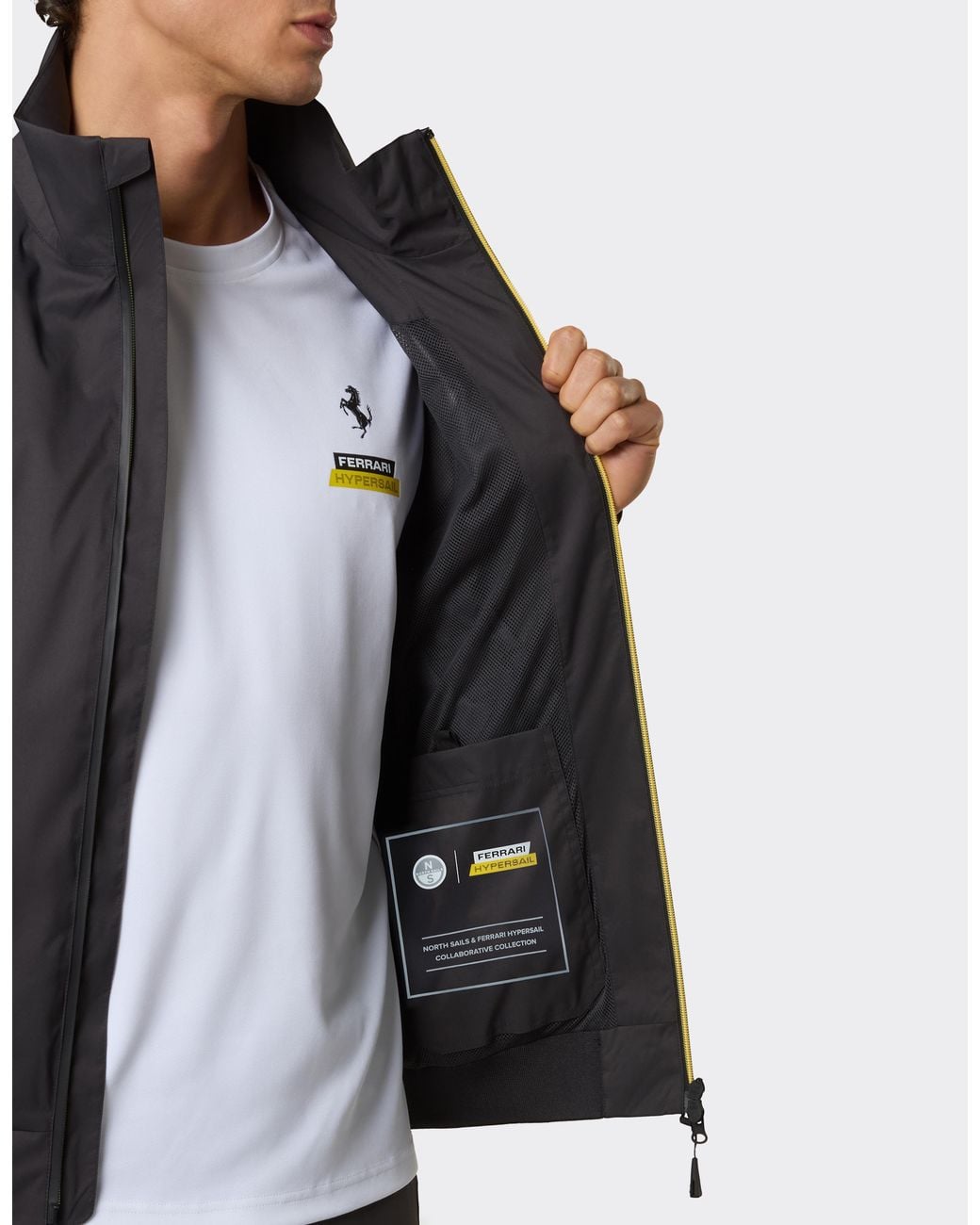 Ferrari Black Hypersail Sailor Jacket for men