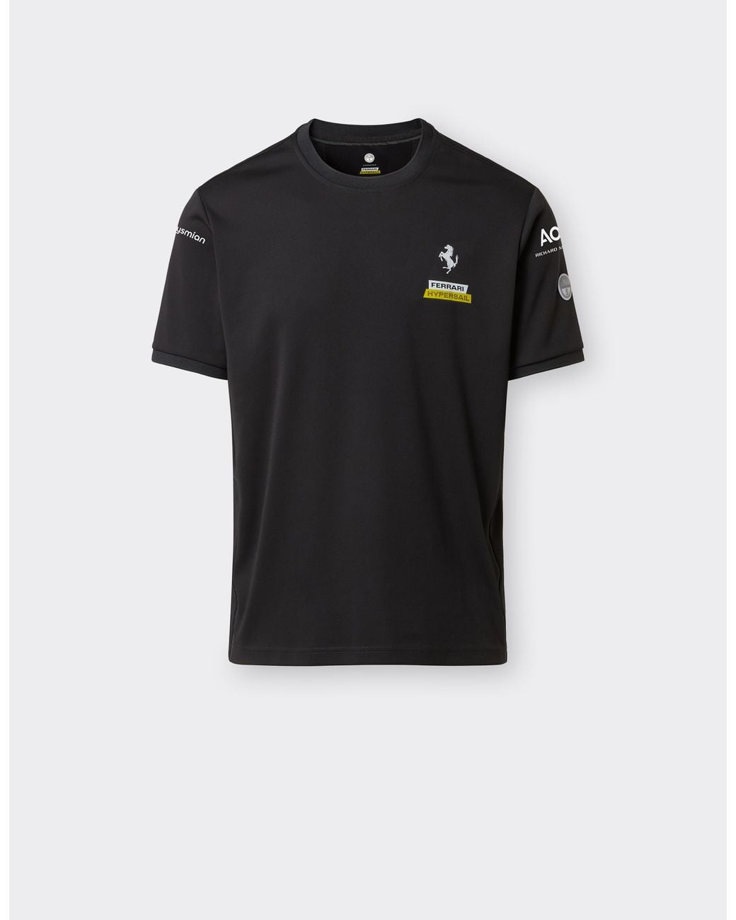 Ferrari Black Hypersail Coolmax T-Shirt for men