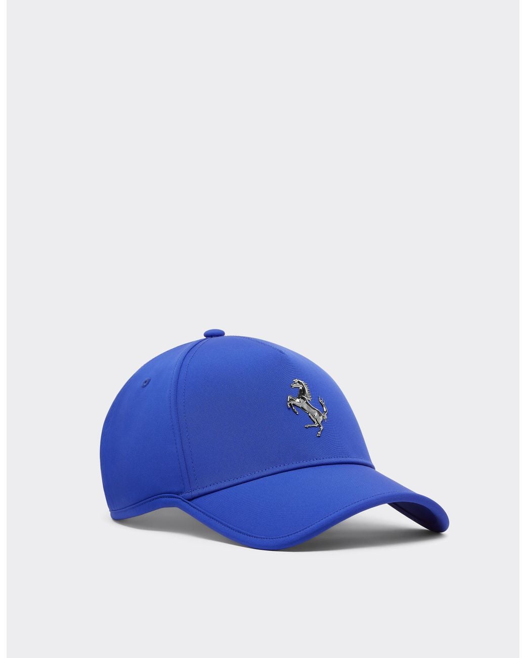 Ferrari Blue Baseball Cap With Prancing Horse