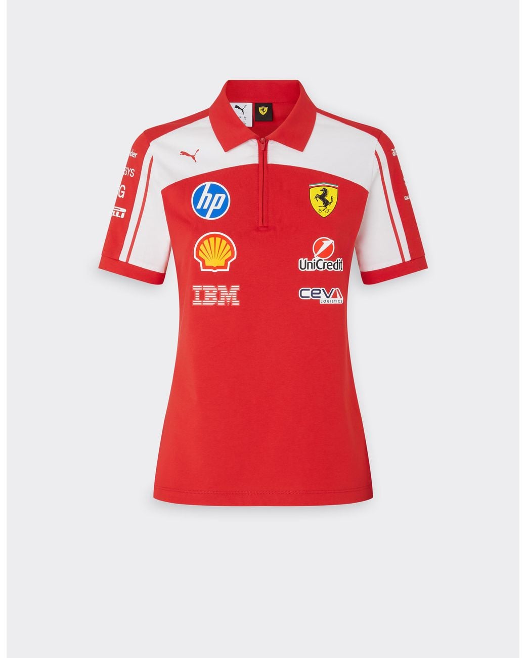 Ferrari Red 2026 Puma For Scuderia Hp Replica Polo Shirt