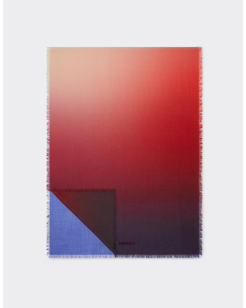 Ferrari Red Ombré Cashmere Scarf