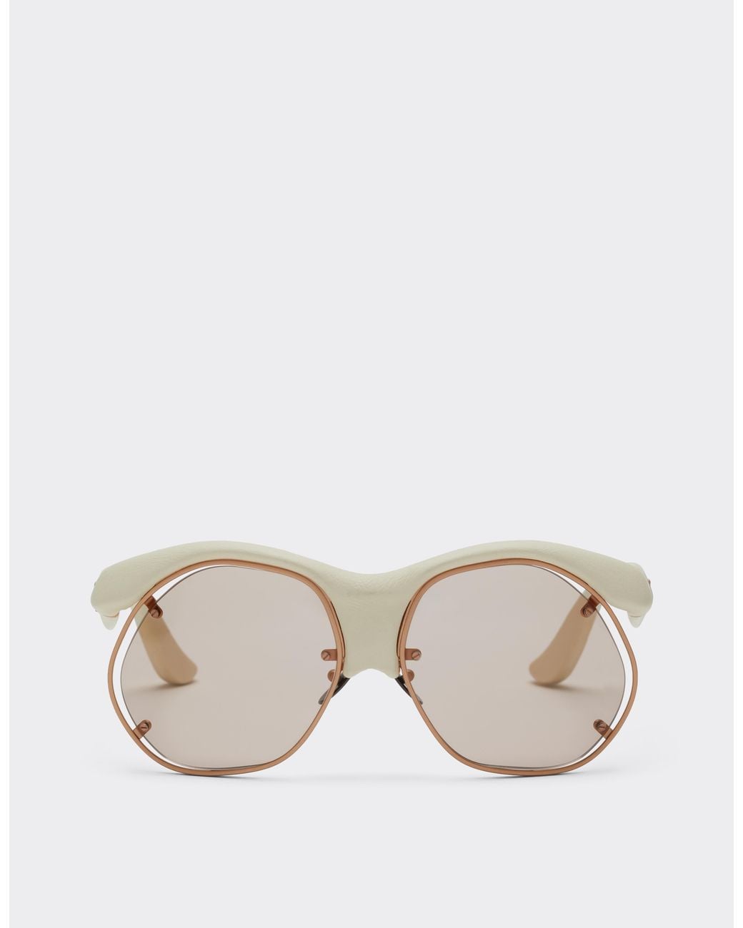 Ferrari Natural Injection-Moulded, Metal And Leather Sunglasses With Lenses