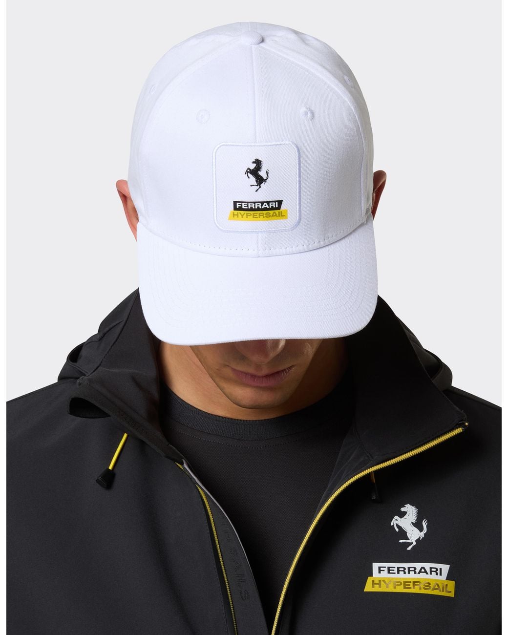 Ferrari White Hypersail Baseball Cap for men