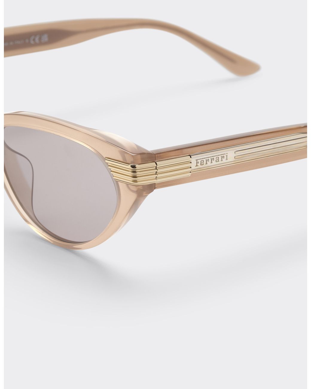 Ferrari Pink Light Pearlacetate Sunglasses With Lenses