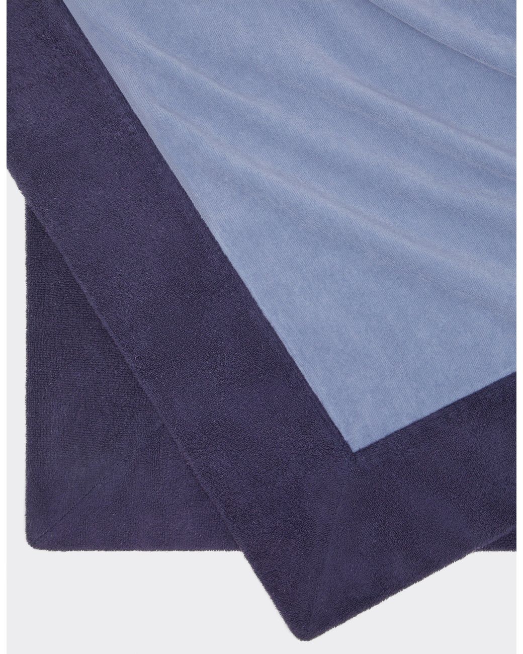 Ferrari Blue Cotton Beach Towel With Logo