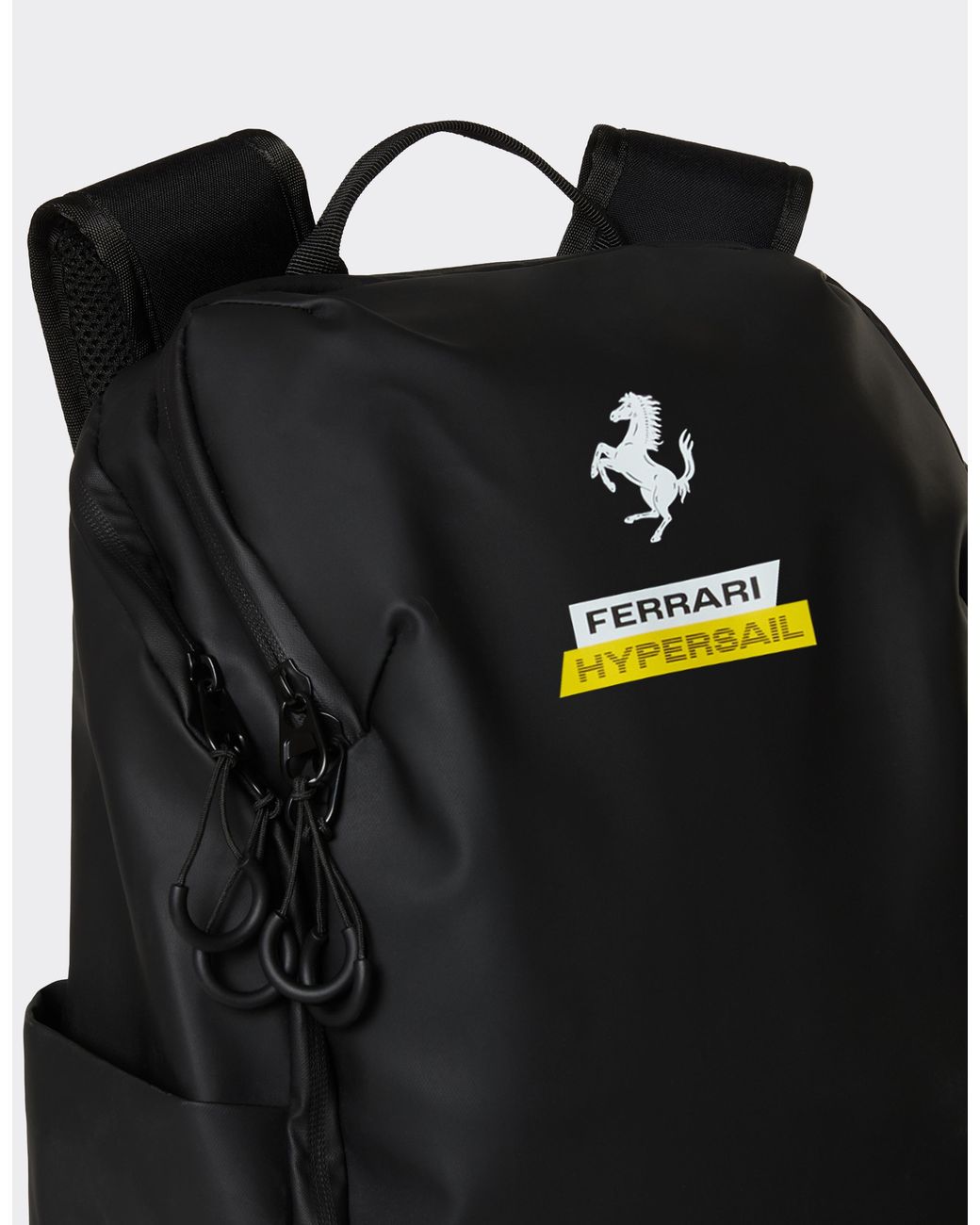 Ferrari Black Hypersail Navigator Rucksack for men