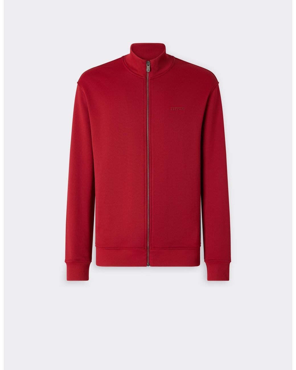 Ferrari Red Technical Jersey Sweatshirt for men