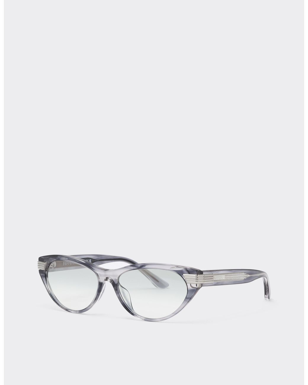 Ferrari Metallic Stripedacetate Sunglasses With Gradient Mirrored Lenses