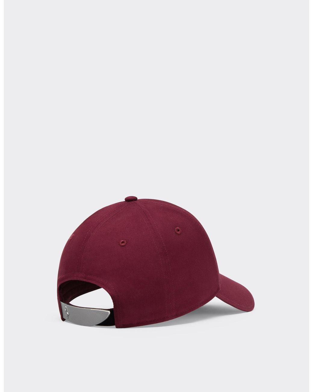 Ferrari Purple Cotton Twill Baseball Cap With Rubberised Logo