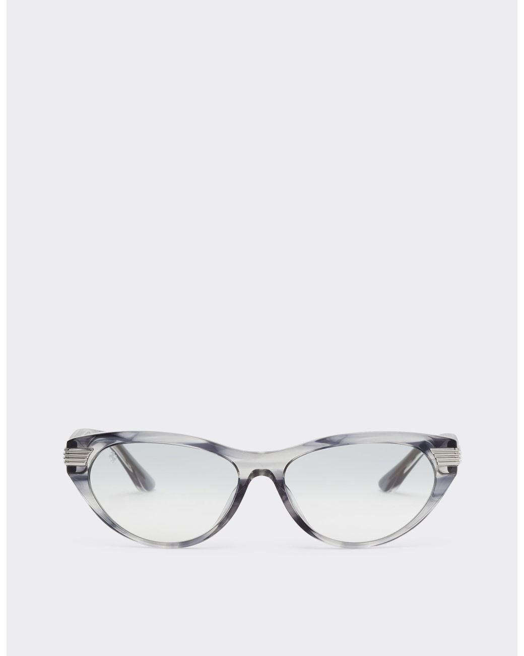Ferrari Metallic Stripedacetate Sunglasses With Gradient Mirrored Lenses