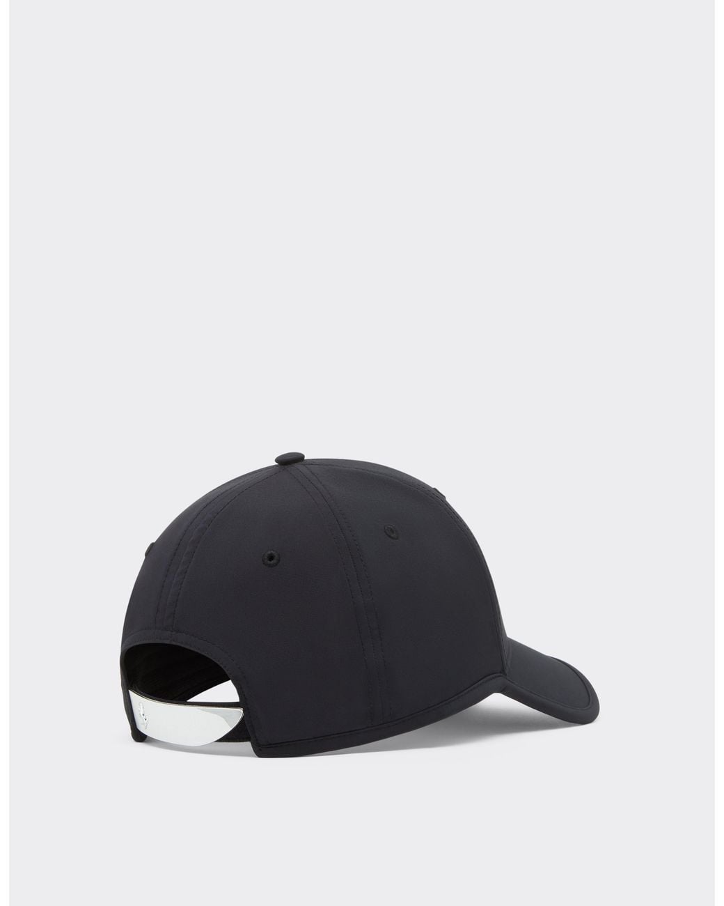 Ferrari Blue Baseball Cap With Metal Prancing Horse