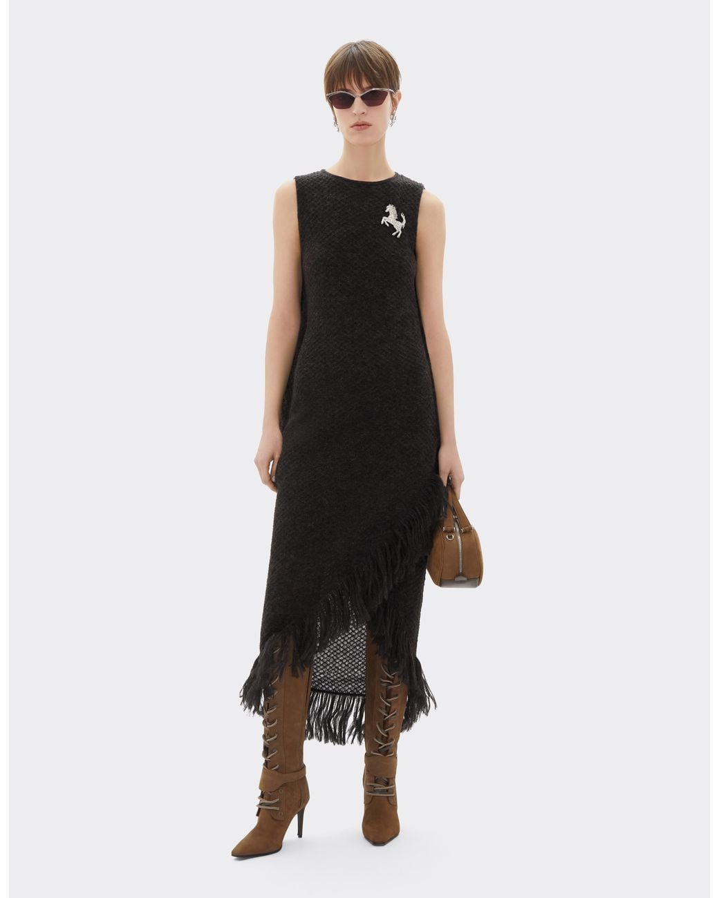 Ferrari Black Midi Dress