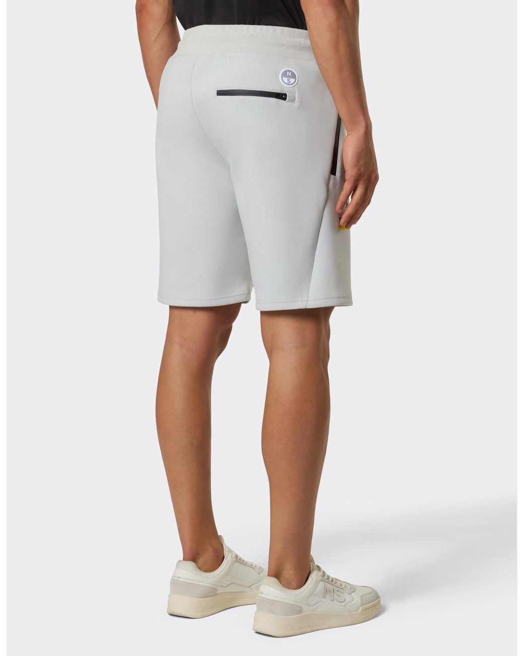 Ferrari White Hypersail Scuba Bermuda Shorts for men