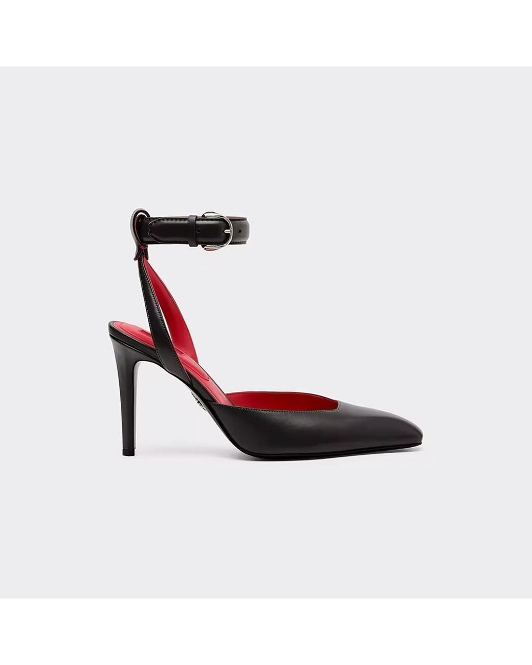 Ferrari White Leather Heeled Sandal