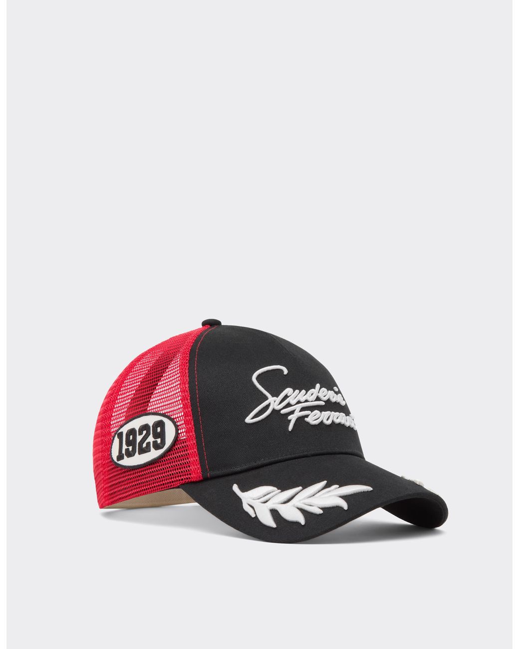 Ferrari Black Scuderia Cotton Trucker Cap