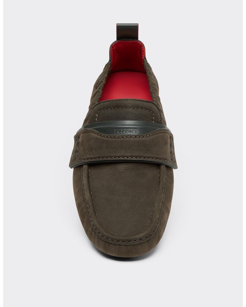 Ferrari Black Nubuck Driver Loafers for men