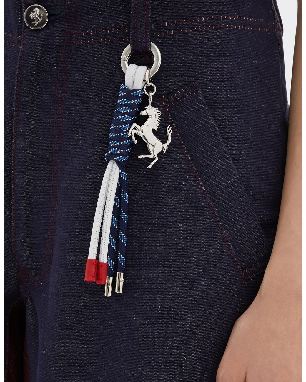 Ferrari Blue Keyring For The 2026 Silverstone Gp